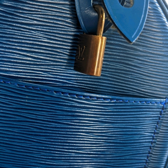 Louis Vuitton Speedy 25 Epi blue - Picture 10 of 15